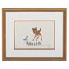 Image 2 : A Bambi and Birds Sericel Signed by Marc Davis.
