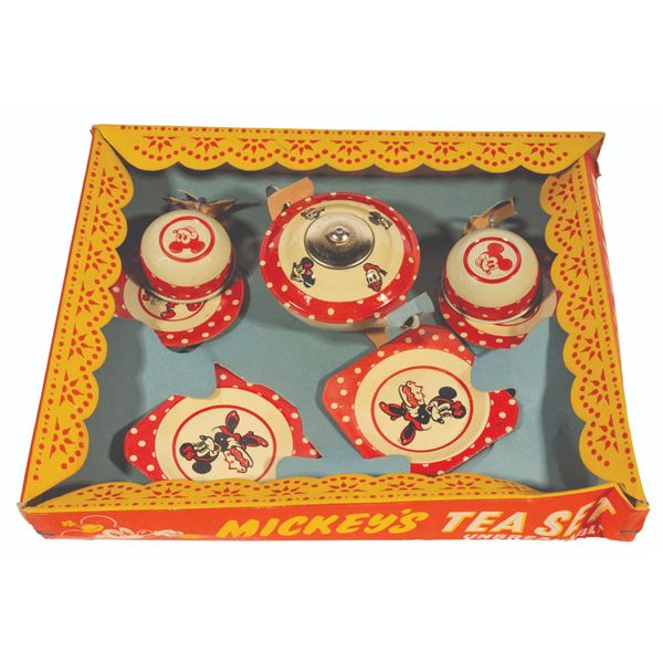 A Mickey Mouse Unbreakable Tea Set.