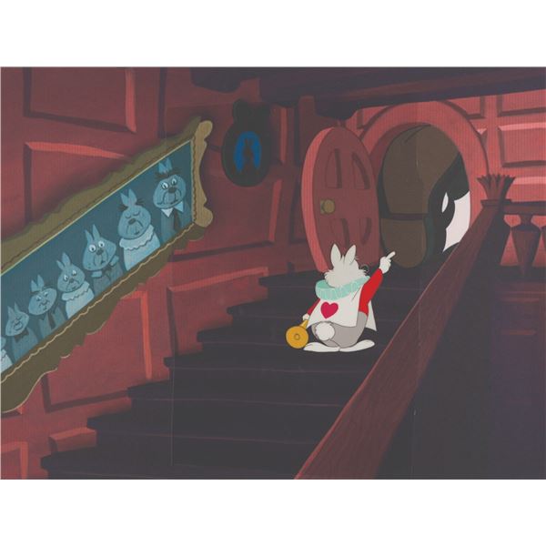 An  Alice in Wonderland  White Rabbit Production Cel.