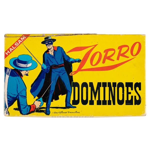 A 1957 Zorro Dominoes Set in Original Box.