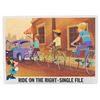 Image 10 : A Set of Walt Disney Bicycle Safety Study Prints.