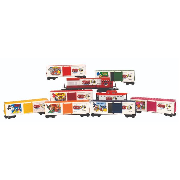 A Lionel Mickey Mouse Express Train Set.