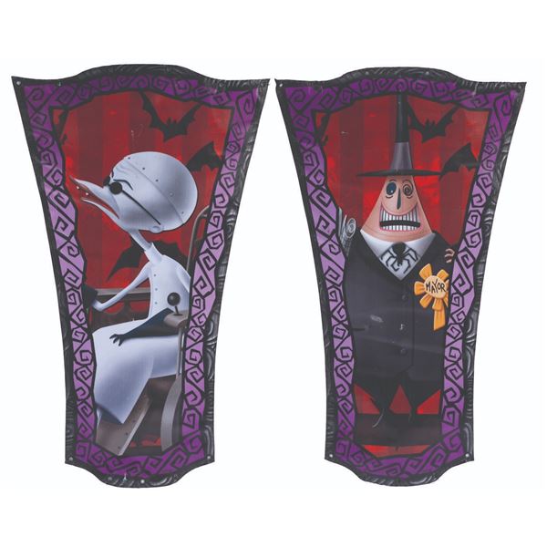 A Pair of Disney Parks Halloween Banners.