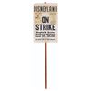 Image 1 : A Unique "Disneyland On Strike" Picket Sign.