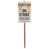 Image 1 : A Unique "Disneyland On Strike" Picket Sign.