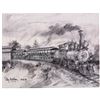 Image 1 : A Sam McKim Signed Fred Gurley Locomotive Lithograph.