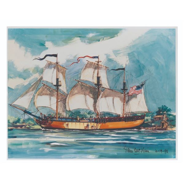 A Sam McKim Signed Columbia Concept Print.
