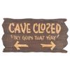 Image 1 : A Tom Sawyer Island "Cave Closed" Sign.