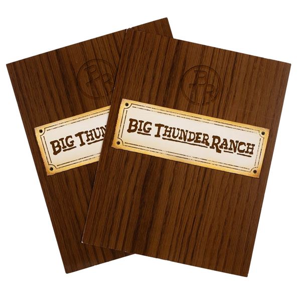 A Pair of Big Thunder Ranch Menus.