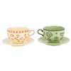 Image 2 : A Pair of Mad Tea Party Teacups and Saucers.