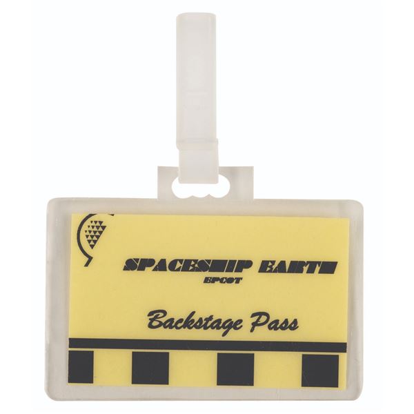 A Spaceship Earth Backstage Pass.
