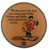 Image 1 : A Mickey and Duffy the Disney Bear Sign.