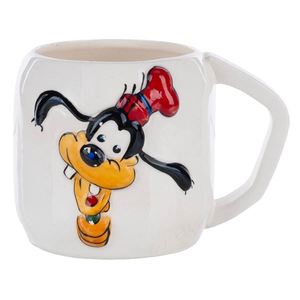 A Disneyland Goofy Souvenir Mug.