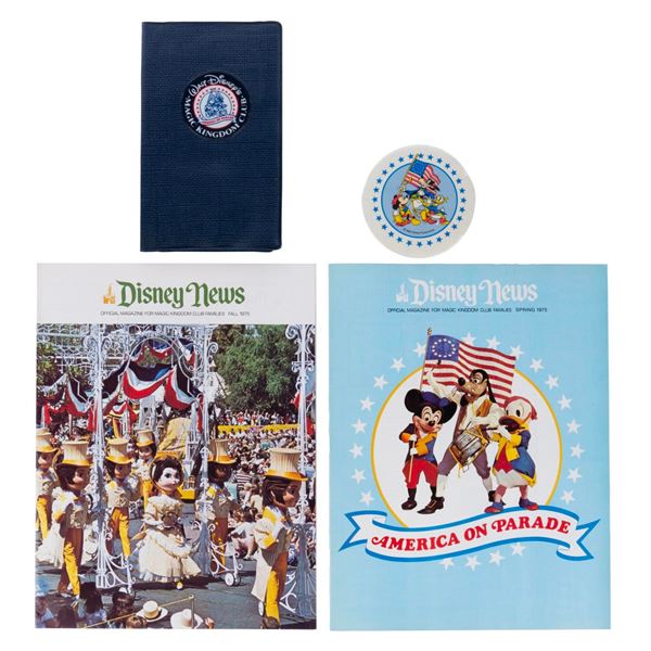 A Pair of Magic Kingdom Club Magazines and Wallet.