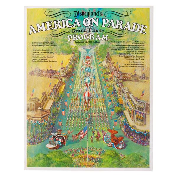 An America on Parade Grand Finale Program.