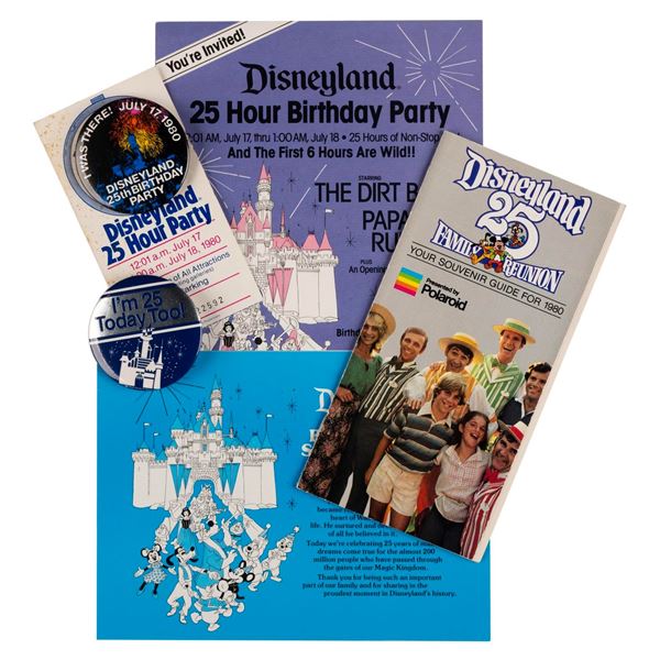 A Collection of 25th Anniversary Party Memorabilia.