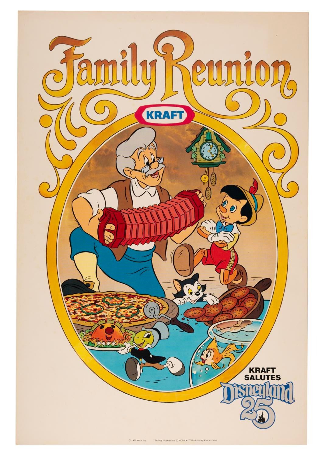 Kraft Disneyland 25th Family Reunion Display Posters. Van Eaton Galleries