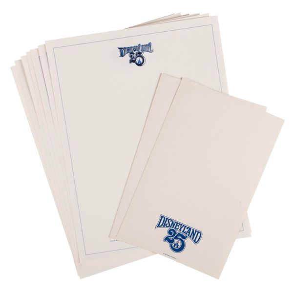 A Collection of 25th Anniversary Disneyland Letterhead.