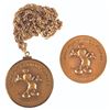 Image 1 : A Walt Disney Productions 50th Medallion and Necklace.