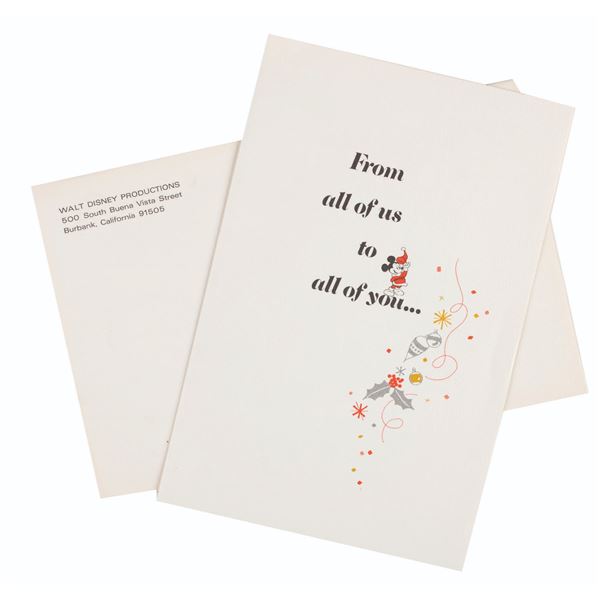 A 1972 WDP 50 Happy Years Calendar Christmas Card.