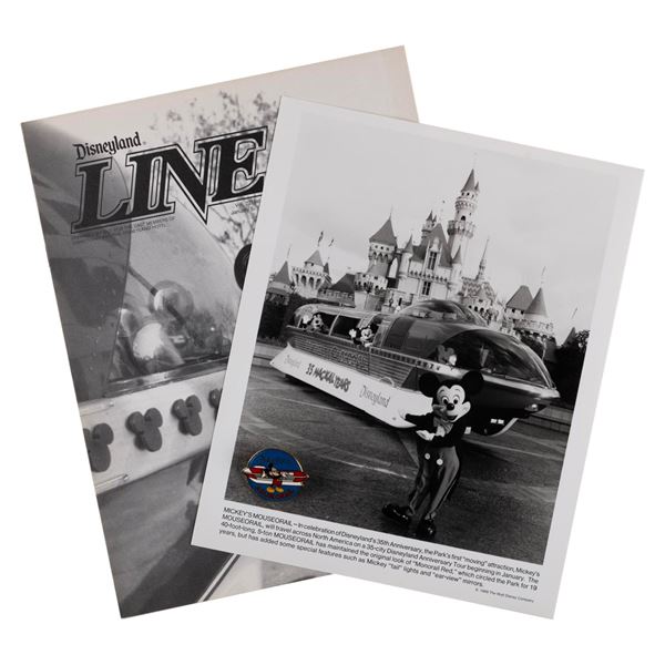 Collection of 35th Anniversary Mouse-O-Rail Souvenirs.