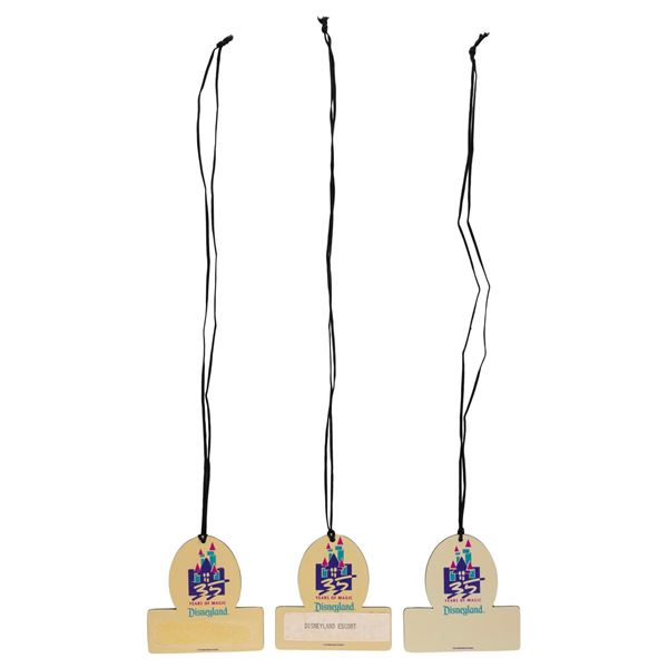 Collection of 35th Anniversary Escort Badges.