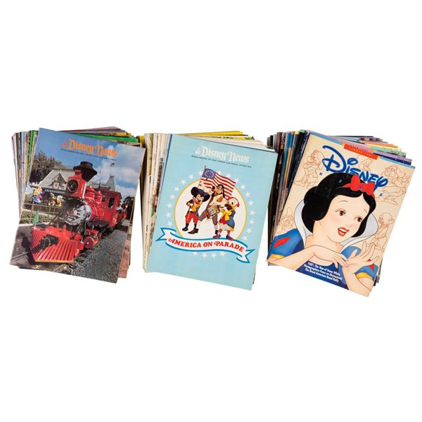 A Collection of Disney News Magazines.