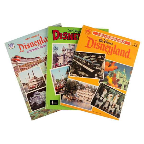A Collection of Disneyland Coloring Books.
