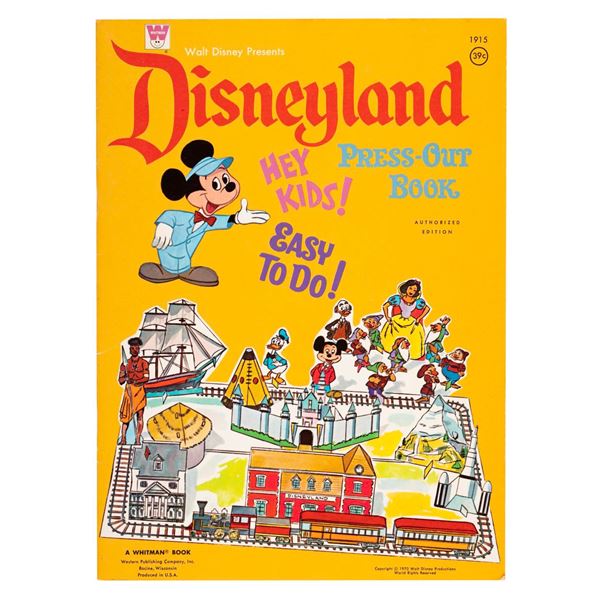A 1970 Disneyland Press-Out Book.