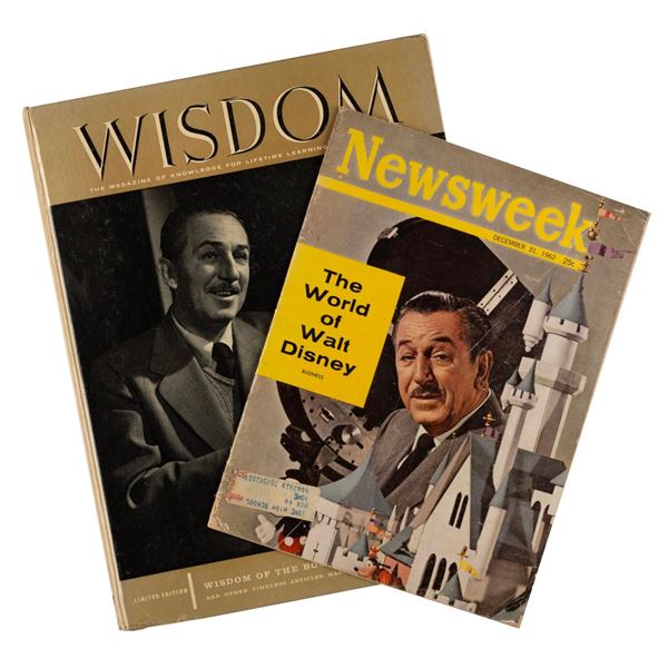 A Wisdom Book and Newsweek Magazine with Walt.