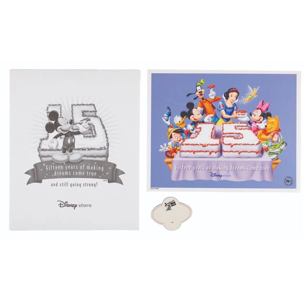 A Disney Store Cast Name Tag and Cast Litho. (#537)