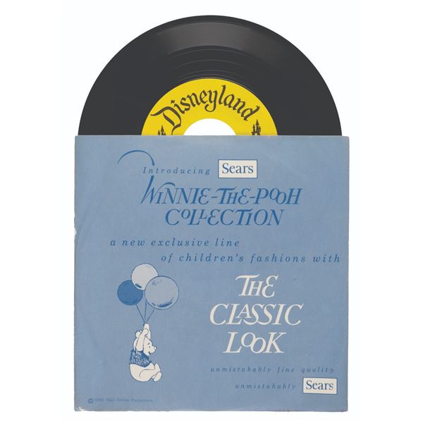 A Sears Winnie the Pooh Promo Gift Record.