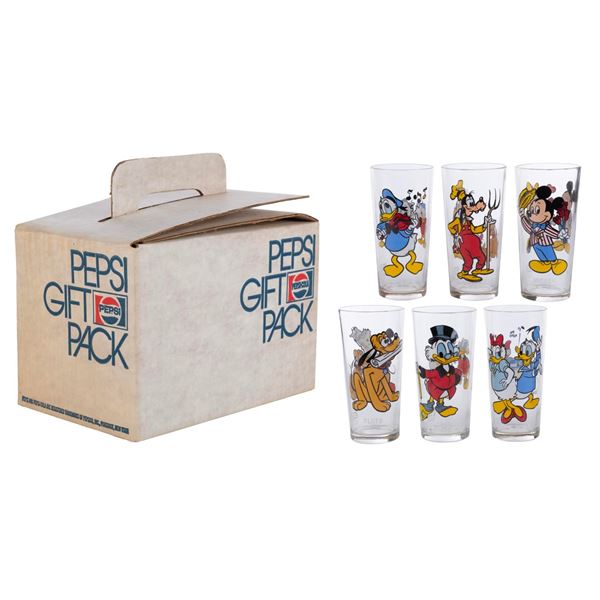 A Gift Pack of Pepsi Disney Character Glasses.