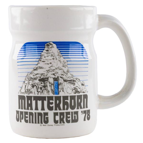 A 1978 Matterhorn Opening Crew Cast Member Mug.