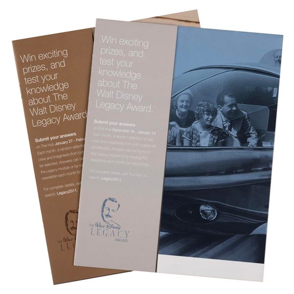 Disneyland Cast Member Legacy Award Posters. (#297)