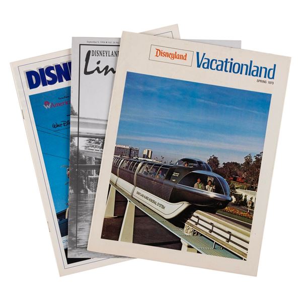 A Trio of Monorail-Related Disneyland Publications.