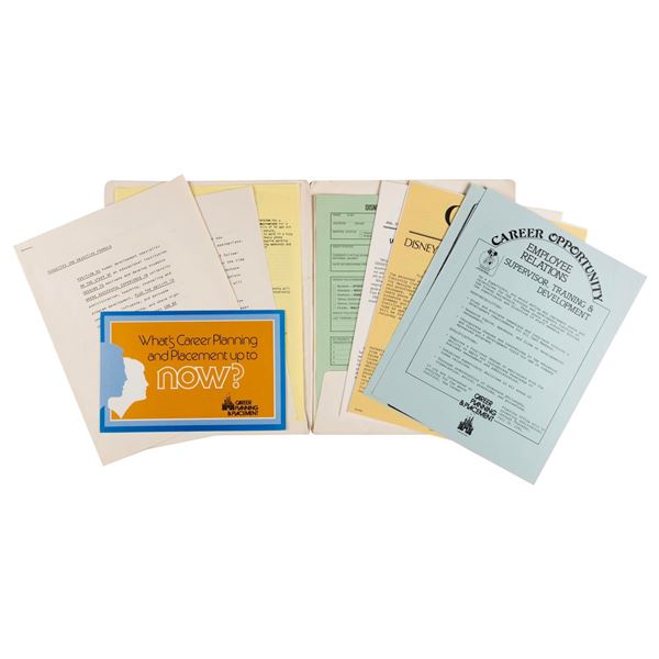A Career Planning and Placement Cast Member Folder.
