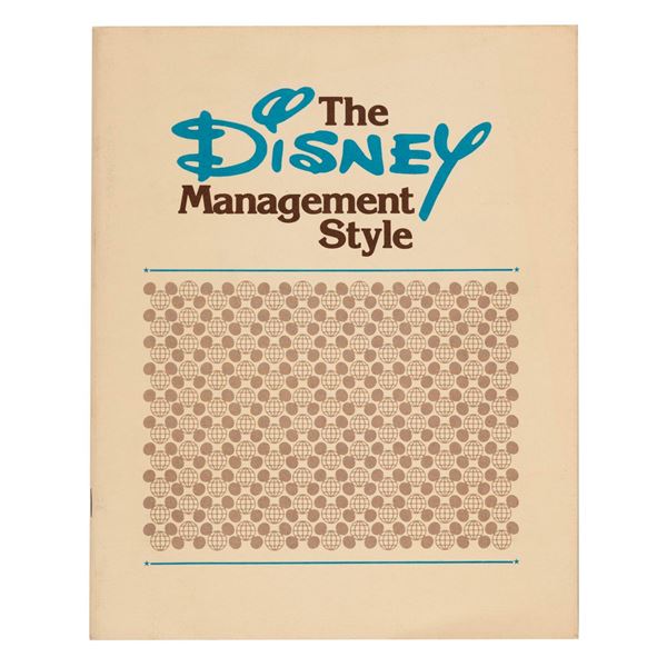 A 1977 "The Disney Management Style" Booklet.