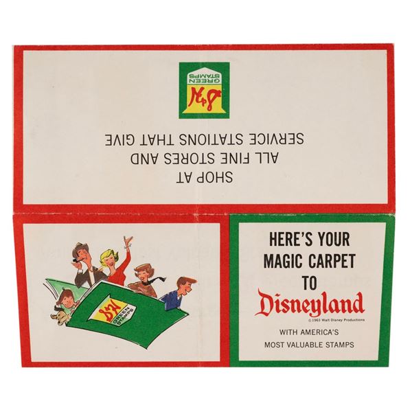 A Green Stamps Disneyland Ticket Book Envelope.