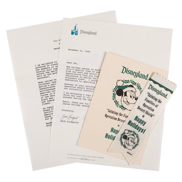 Disneyland Families of Desert Shield Cast Items.