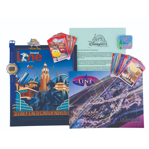 A California Adventure Opening Team Memorabilia.