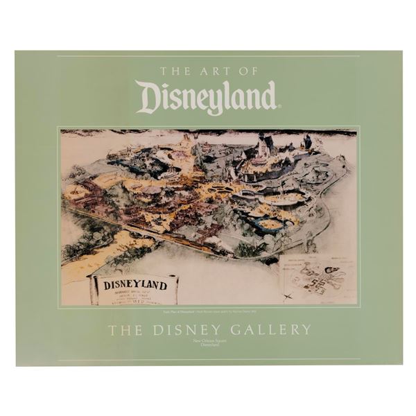 A Disney Gallery Disneyland Plot Plan Poster.