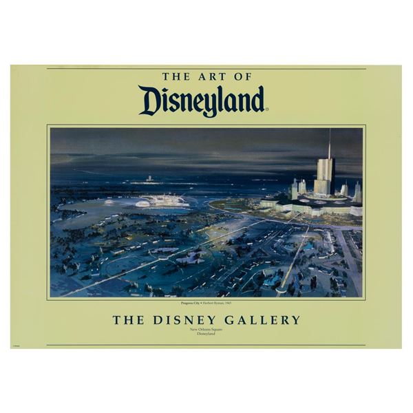 A Disney Gallery Progress City Poster.