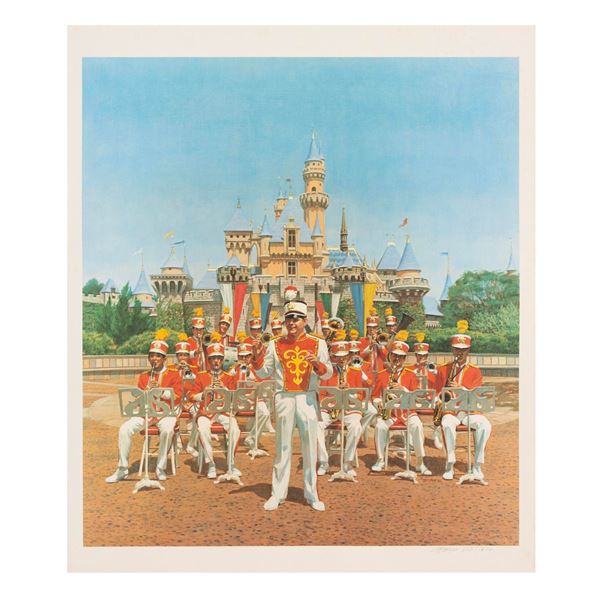 A Charles Boyer Disneyland Band Lithograph.