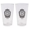 Image 1 : A Pair of Club 33 Beer Glasses.