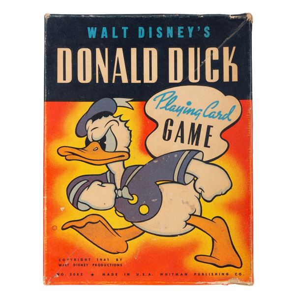 A Donald Duck Playing Card Game.