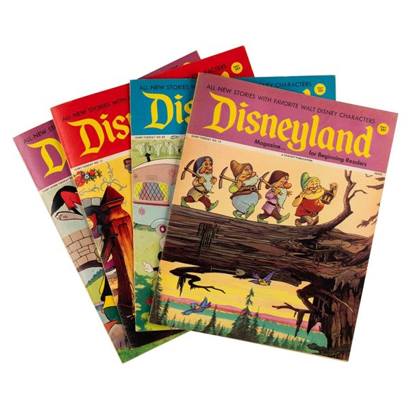 A Group of 4 Disneyland Magazine Covers (Covers Only).