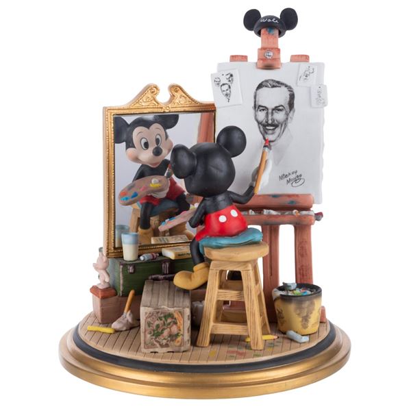 A Charles Boyer Mickey Self-Portrait Figurine.