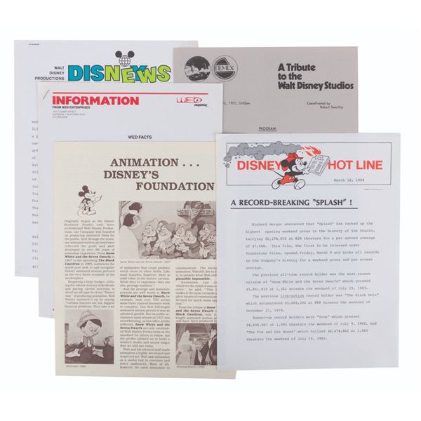 A Collection of Disney Informational Publications.