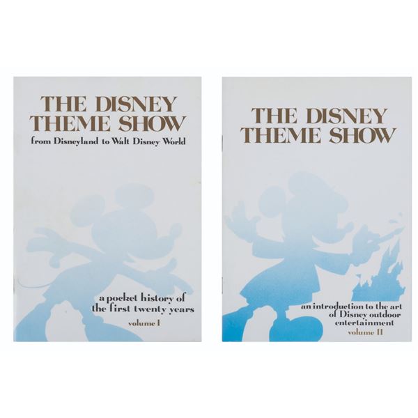 A Pair of  The Disney Theme Show  Booklets.